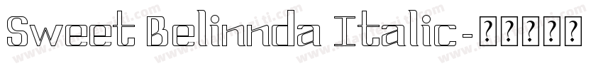 Sweet Belinnda Italic字体转换